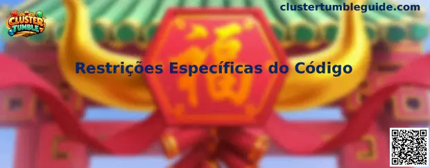 Restrições Específicas do Código en Cluster Tumble
